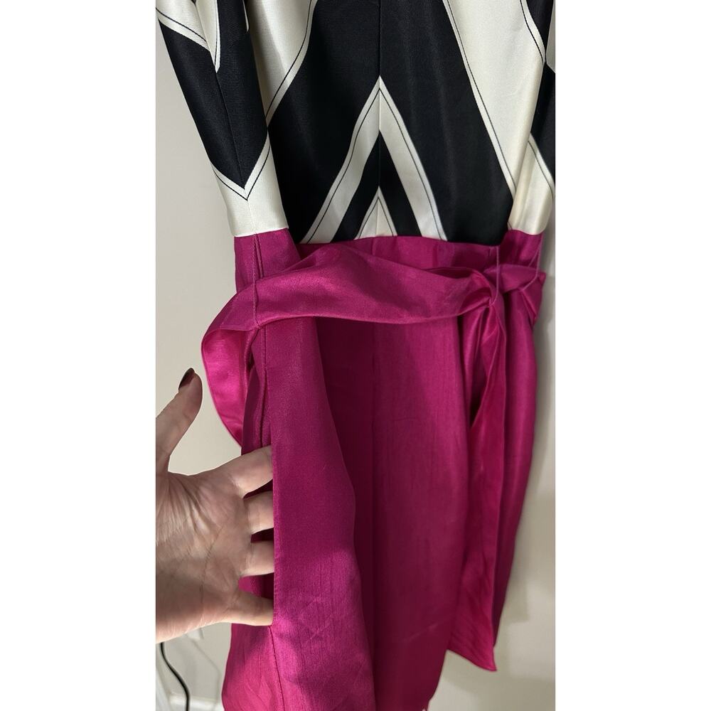 Eliza J New York Dress Size 6 Black/White Hot Pink S - Picture 3 of 10